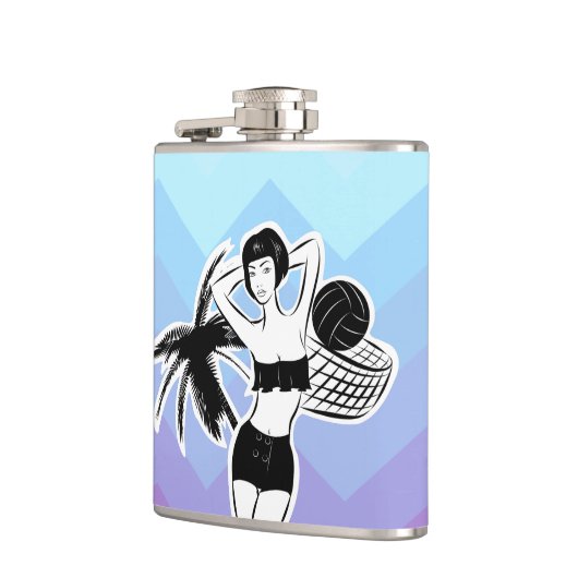 Sunset Resort Chevron Print Heupfles (Links)