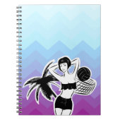 Sunset Resort Chevron Print Notitieboek (Voorkant)