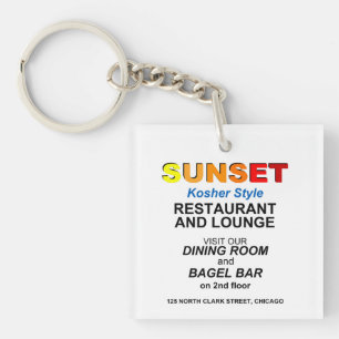 Sunset Restaurant and Lounge, Chicago, Verenigde S Sleutelhanger