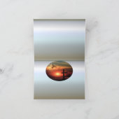 Sunset Resurrection Dove and Cross Kaart (Binnen)