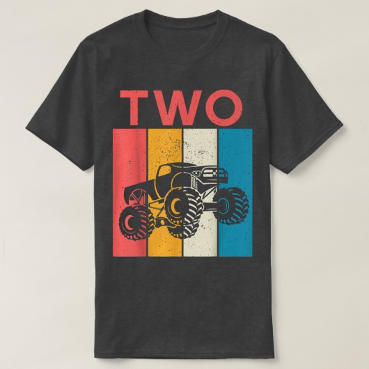 Sunset Retro Ik ben de tweede geboortedag T-shirt (Design voorkant)