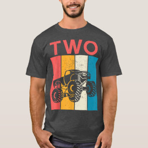 Sunset Retro Ik ben de tweede geboortedag T-shirt