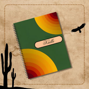 Sunset Retro spiraal notitieboek