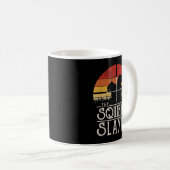  Sunset Retro Style Squirrel Hunting Squirr Koffiemok (Voorkant rechts)