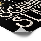  Sunset Retro Style Squirrel Hunting Squirr Poster (Hoek)