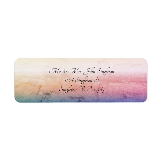 Sunset  Return Address Labels (Voorkant)