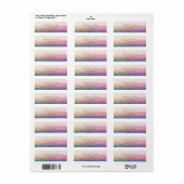 Sunset Return Address Labels (Full Sheet)