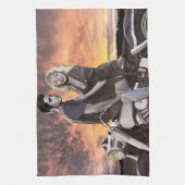 Sunset Ride 2 Theedoek (Verticaal)