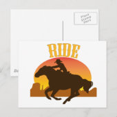 Sunset Ride Briefkaart (Voorkant / Achterkant)