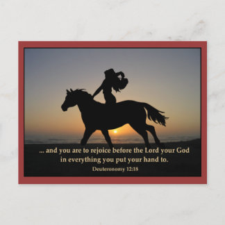 Sunset Ride Briefkaart