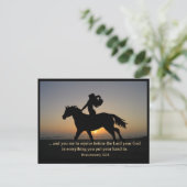 Sunset Ride BRIEFKAART (Staand voorkant)