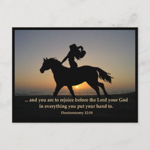 Sunset Ride BRIEFKAART