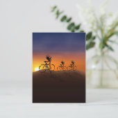 Sunset Ride briefkaart (Staand voorkant)