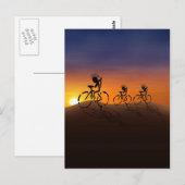 Sunset Ride briefkaart (Voorkant / Achterkant)