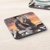 Sunset Ride Drankjes Onderzetter (Linkerzijde)