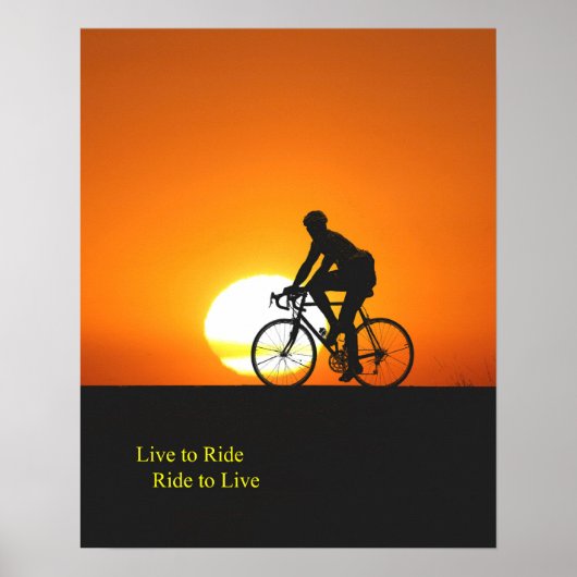 Sunset-ride Poster (Voorkant)