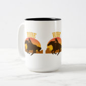 Sunset Ride Tweekleurige Koffiemok (Voorkant links)