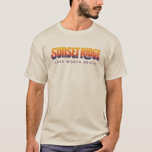 Sunset Ridge Retro T-shirt (Voorkant)