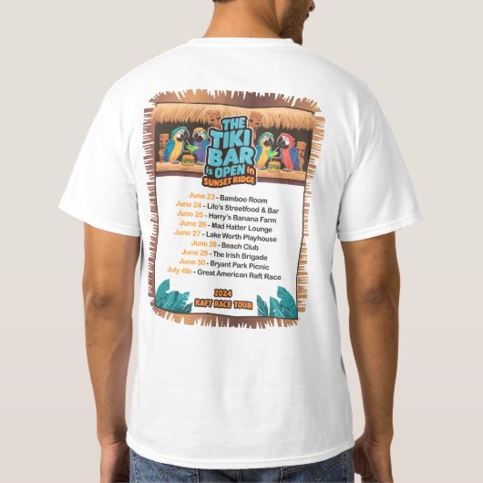 Sunset Ridge Tiki T-shirt (Achterkant)