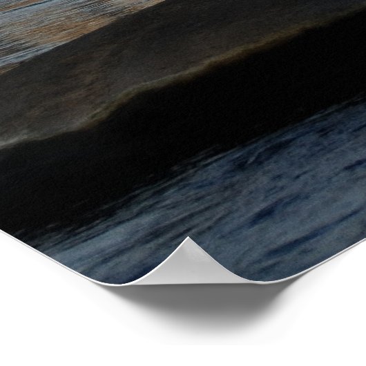 Sunset River Crossing Poster (Hoek)