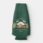 Sunset Road Trip Custom Groene Familie Reünie Flesjeskoeler (Voorkant)