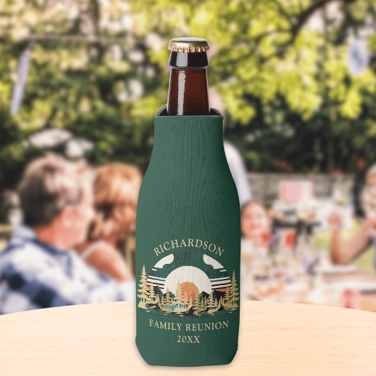 Sunset Road Trip Custom Groene Familie Reünie Flesjeskoeler