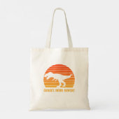 Sunset roar repeat tote bag (Achterkant)