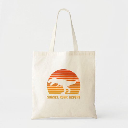 Sunset roar repeat tote bag (Voorkant)