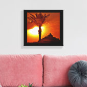 Sunset Rock-formaties Canvas Afdruk (Insitu (Woonkamer))