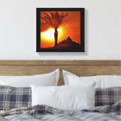 Sunset Rock-formaties Canvas Afdruk (Insitu (Slaapkamer))