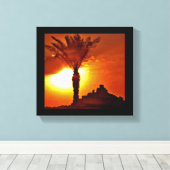 Sunset Rock-formaties Canvas Afdruk (Insitu (Houten vloer))