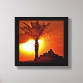 Sunset Rock-formaties Canvas Afdruk (Voorkant)