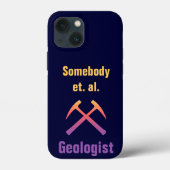 Sunset Rock Hammers met aangepaste tekst Case-Mate iPhone Case (Achterkant)