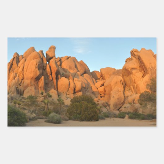 Sunset Rocks at Joshua Tree Rechthoekige Sticker (Voorkant)