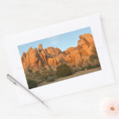 Sunset Rocks at Joshua Tree Rechthoekige Sticker (Envelop)