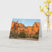 Sunset Rocks bij Joshua Tree Kaart (Gele Bloem)