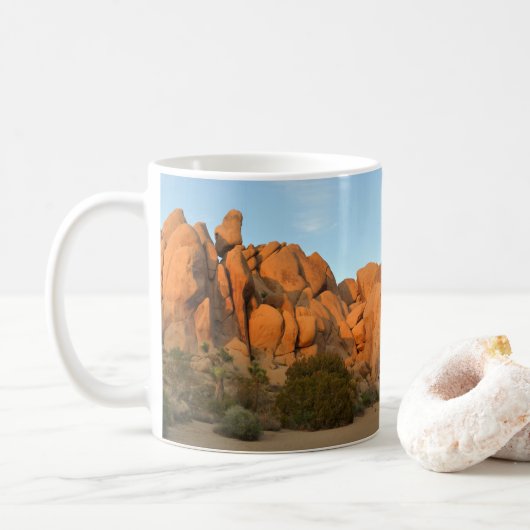 Sunset Rocks bij Joshua Tree Koffiemok (Met donut)