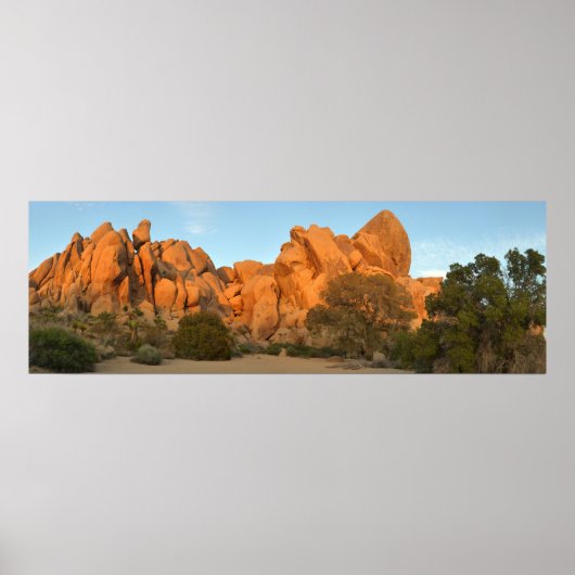Sunset Rocks bij Joshua Tree Poster (Voorkant)
