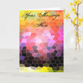 Sunset Rocks Kaart (Gele Bloem)