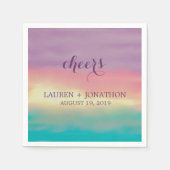 Sunset Romance | Weddenschap Servetten (Voorkant)