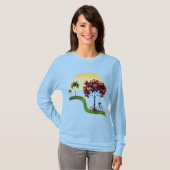 Sunset Romantic Love Art Basic Long Sleeve T-Shirt (Voorkant volledig)