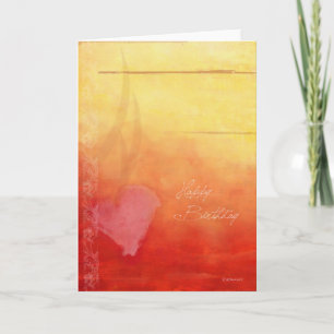 Sunset Romantische Verjaardag Kaart