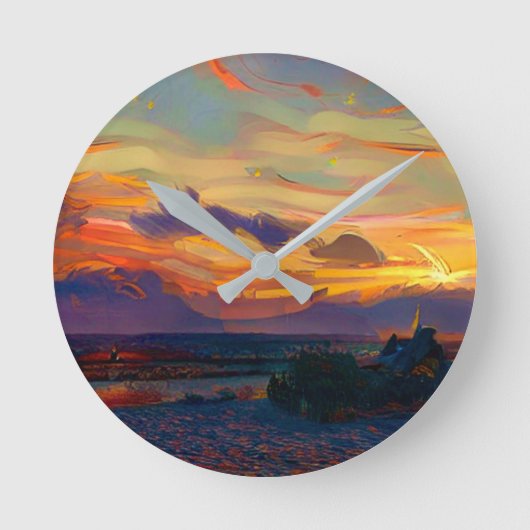 SUNSET RONDE KLOK (Voorkant)