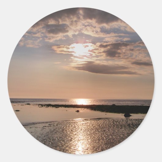 SUNSET RONDE STICKER (Voorkant)