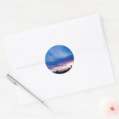 sunset ronde sticker (Envelop)