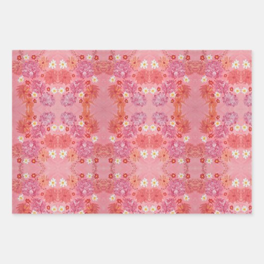 Sunset Roos Bloemverpakking Papier Inpakpapier Vel (Voorkant 3)