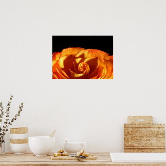 Sunset Roos Poster (Keuken)