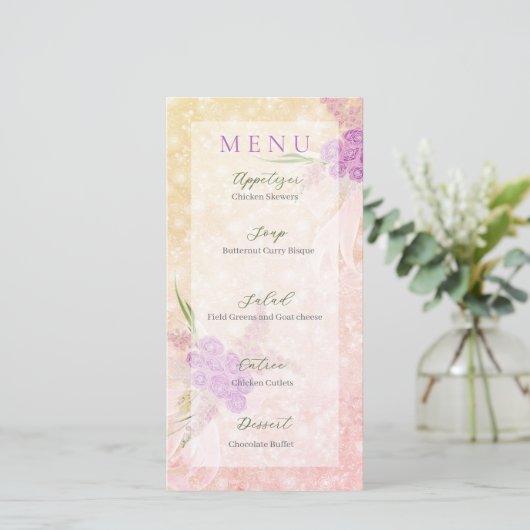 Sunset Rose blush sheer bow Bouquet (Staand voorkant)