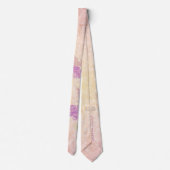 Sunset Rose Father of the Bride blush strik bow Bo Stropdas (Achterkant)