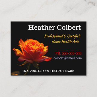 Sunset Rose Professional Caregiver  Visitekaartje